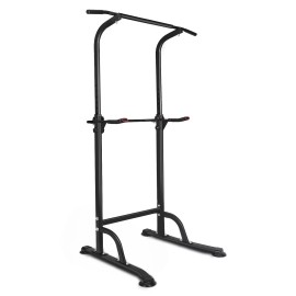 Unbranded Height Adjustable Dip Station Pull Up Bar For Home Gym Strength Training