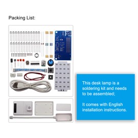ISolderStore Soldering Practice Kit Desk Lamp Kit Electronics Kit LED DIY Kit Soldering Project for Children Students Christmas Gift