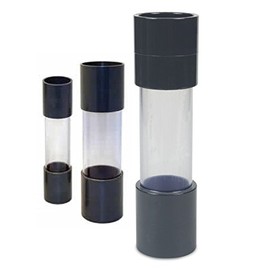 Aquaforte Transparent Glass with Socket 110 mm Installation Accessories, Grey, 25 x 5 x 5 cm, grey