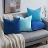 Topfinel Blue Throw Pillow Covers 18x18 Inch Set of 4,Soft