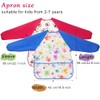 fanksoow 2Pcs Kids Aprons for Painting Toddlers Artist Waterproof Smocks