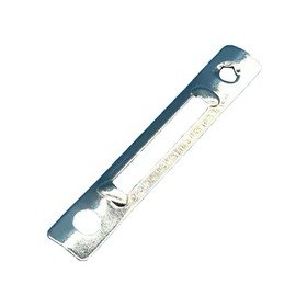 Universal Door Bolt Mortise Lock Strike Plate Aluminum Alloy Door Lock for Home Most Door Types (77x12.5mm)