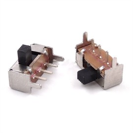 ELTOX Micro Switch 20PCS Toggle Switch SK12F14G4 Horizontal 2 Position Handle high 4mm sk12f14 Slide Switch