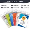 6 Pack ID Badge Holder - Vertical Badge Holder, 2.25"