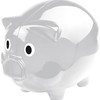 Large Transparent Plastic Piggy Bank Gift Idea Saving Money Box