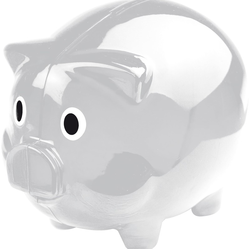Large Transparent Plastic Piggy Bank Gift Idea Saving Money Box