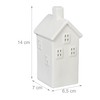 Relaxdays Ceramic Tea Light House, Light House for 1 Tea