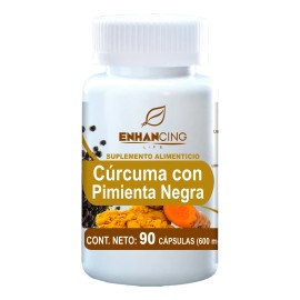 Cúrcuma + Pimienta Negra | 90 Cápsulas | Antiinflamatorio Natural