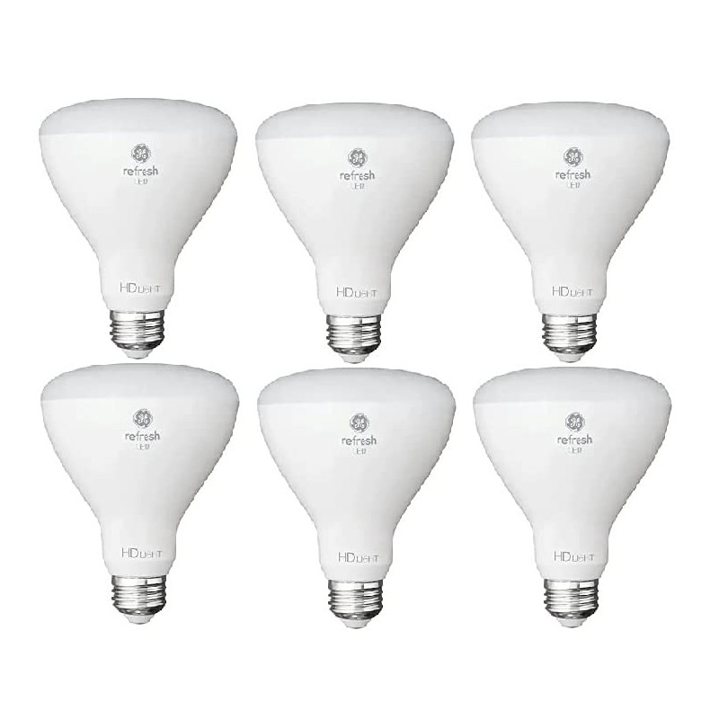 GE Refresh 6-Pack 65 W Equivalent Dimmable Daylight Br30 LED