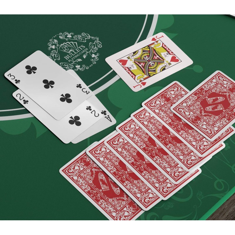 Bullets Playing Cards, Waterproof Plastic Playing Cards,Bridge Size, Standard Index,