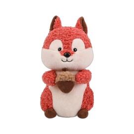 champracer Cuddly Toy, Squirrel Plush Toy, Cute Squirrel Doll, Furry Squirrel Toy for Room Decoration, Squirrel (25 cm, Pink)