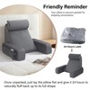 ENITYA 19" Back Support Pillow,Reading Pillow with Attached Arms &