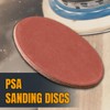 POWERTEC 10 PCS 80 Grit 8 Inch PSA Sanding Discs,