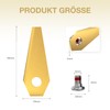 Robotic Lawnmower Blade Compatible with Bosch Indego, FOTEEMO Titanium Carbide