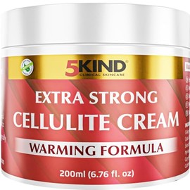 5kind clinical skincare Crema Anticelulítica Extrafuerte 5Kind De 190 Ml(6.76 Onzas Líquidas)- Fórmula Natural Con Efecto Calor Para Eliminar La Celulitis En Piernas - Crema Reafirmante Y Tensora