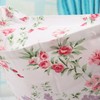 White 400 Thread Count Cotton Pillowcase Set, Red Flower Printed