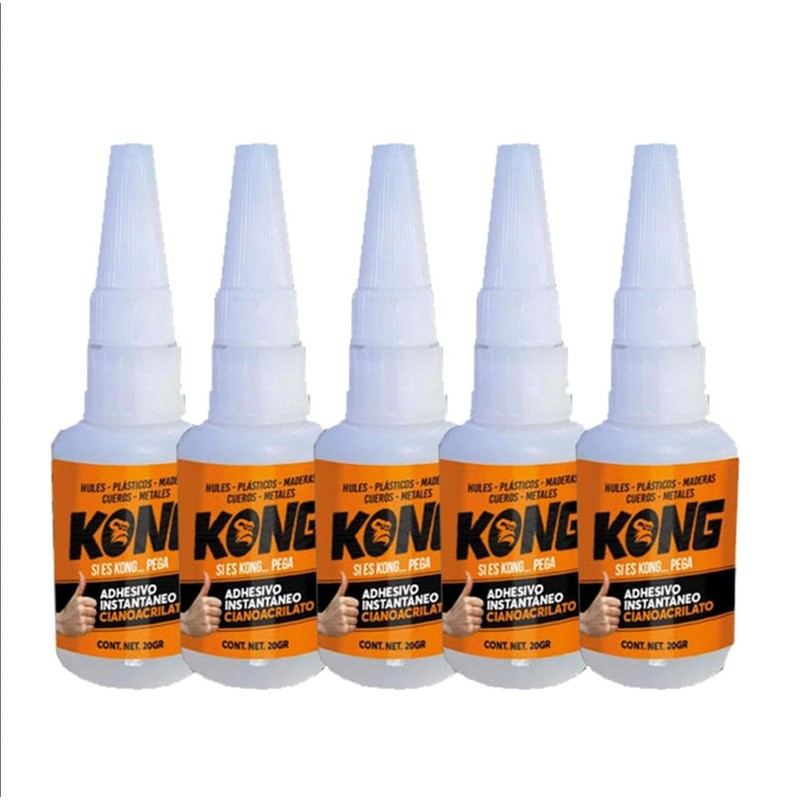 Pegamento Instantáneo de Cianoacrilato 5pz
