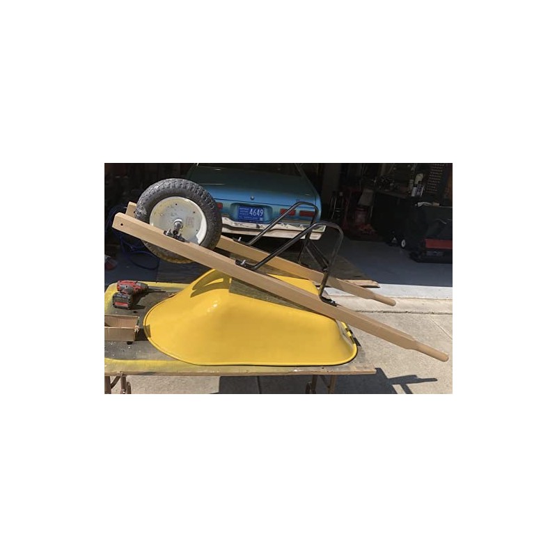 Edward Tools 60” Wood Replacement Wheelbarrow Handles for Jackson Wheelbarrows,