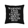 Ground Beef Apparel | Unique Funny Beef Lover Design Throw