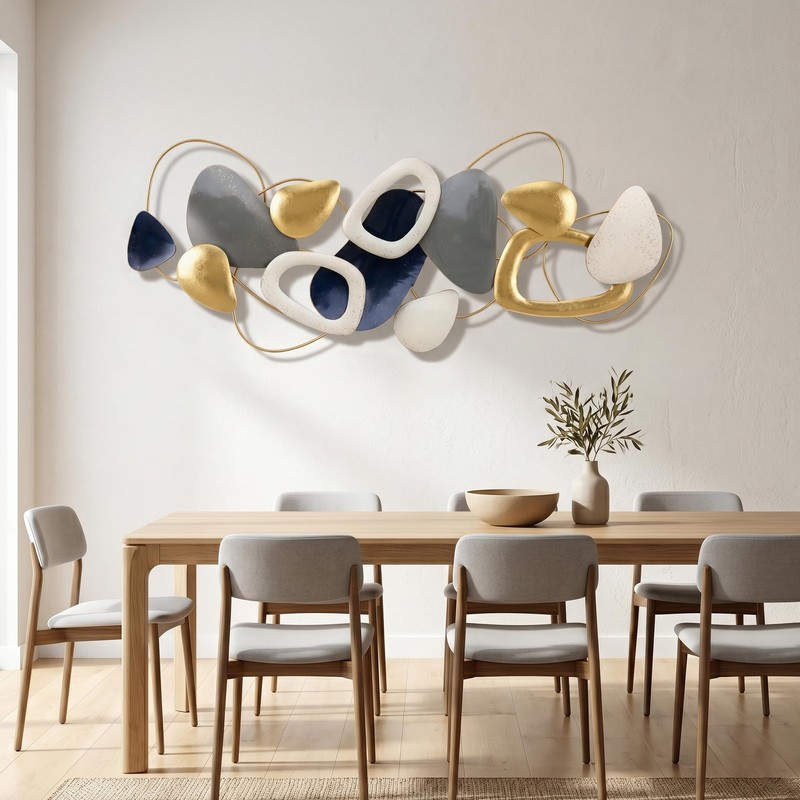 Axioglo 59" Large Wall Decor,3D Abstract Metal Wall Art for