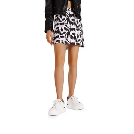 QUEEN HELENA QH8003 Women's Leather Platform Casual Shoes, White and leopard