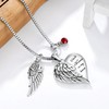 Forever in my heart with 12 Birthstones Cremation Jewelry Keepsake