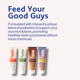 Fygg Fluoride-Free Toothpaste with Prebioitics – Coconut Cream Flavor (4oz) | Nano-Hydroxyapatite Remineralizing for Sensitive Teeth, Whitening & Enamel Repair