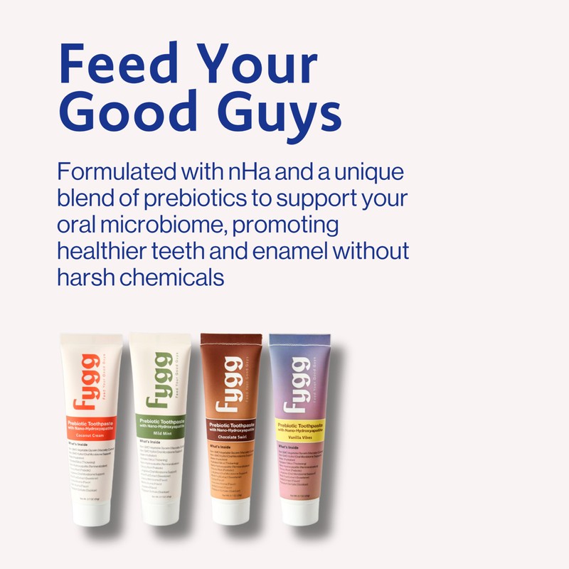 Fygg Fluoride-Free Toothpaste with Prebioitics – Coconut Cream Flavor (4oz)
