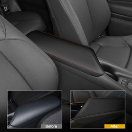 TTX LIGHTING Armrest Cover for Toyota C-HR 2018-2022 Center Console Pad Covers Scratch Resistance Protector Pad Decoration Accessories Armrest Decoration(Red Line)