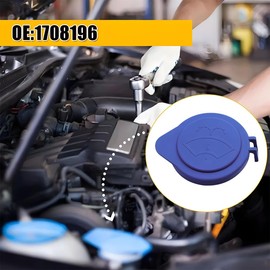 Adunsiaoto 2 Pieces Windscreen Washer Cap, Lid for Windscreen Washer Fluid Reservoir, Replacement Car Washer Bottle Cap for Wiper Fluid Reservoir, Automobile Fluid Bottle Cover(Soft)