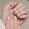 GAOY Polvo para uñas perla cromo blanco, pigmento brillante con