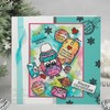 Woodware Francoise Collection - Owl Christmas Mail - Clear Stamp