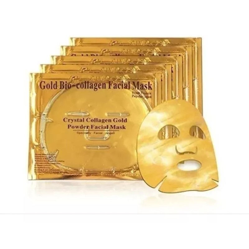 Misorel 6 Mascarillas 24k Gold Colageno Anti Arrugas Hidratante