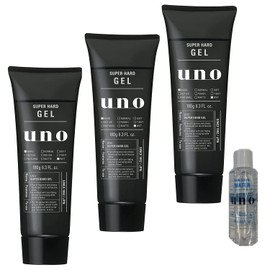 Uno Super Hard Gel 6.3 oz (180 g) x 3 + Bonus