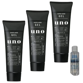 Uno Super Hard Gel 6.3 oz (180 g) x 3 + Bonus