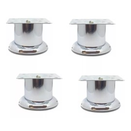 Herrajes Guerrero Pata Para Mueble O Sala 4 Cm De Altura - Paquete 4 Piezas