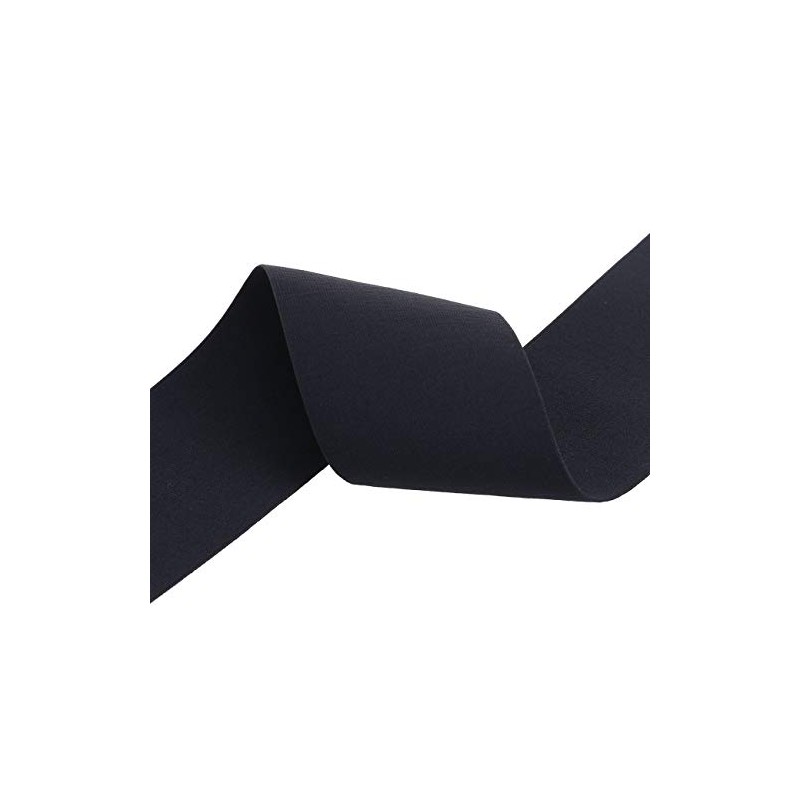 COTOWIN 4" Black Plush Elastic,Soft Comfortable Sewing Elastic - 2