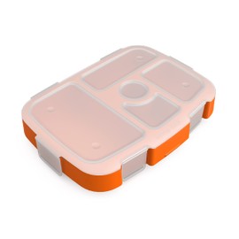 Bentgo® Kids Prints Tray with Transparent Cover - Reusable, BPA-Free, 5-Compartment Meal Prep Container with Built-In Portion Control for Healthy Meals At Home & On the Go (Planes)