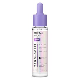 TANOLOGIST, Self Tan Drops, Serum Autobronceador Facial y Corporal con Ácido Hialurónico y Glicerina, Deep Bronze, 30 ML