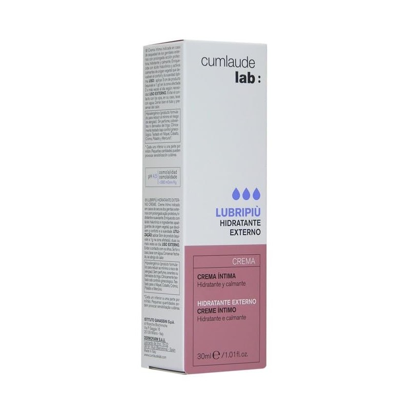 Cumlaude Lubripiù Hidratante Externo - Sequedad Íntima - Crema 30ml