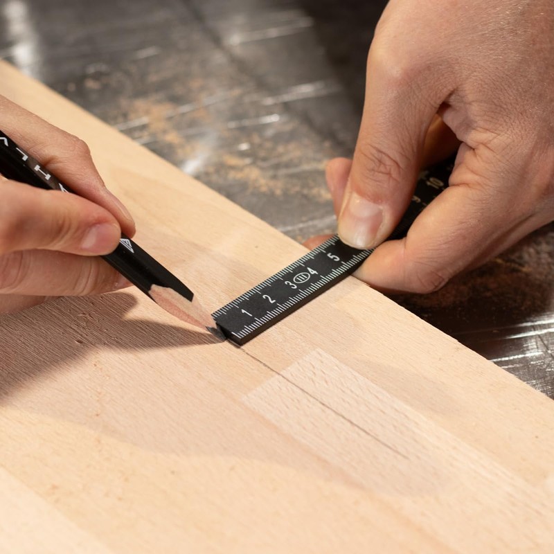 STAHLWERK Ruler Set of 3 2 Metres Precise Plastic Folding