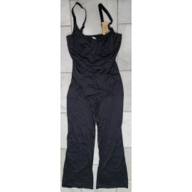 Popilush Women's Size XL Black V Neck Sleeveless Shapewear Pant Jumpsuit