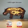 3D Wooden Animal Carving LED Night Light, Wood Carving Light,