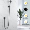 DEOLER Matte Black Wall Supply Elbow for Hand Shower Brass