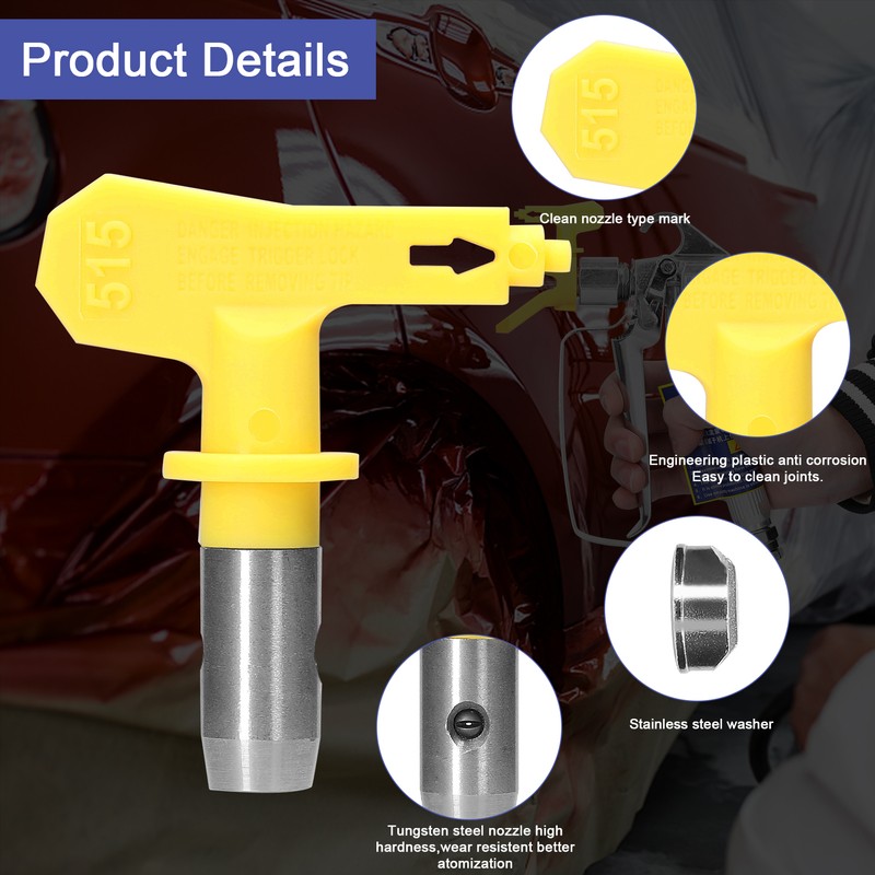 Airless Paint Nozzles Set Reversible Spraying Machine Tips Airless Paint