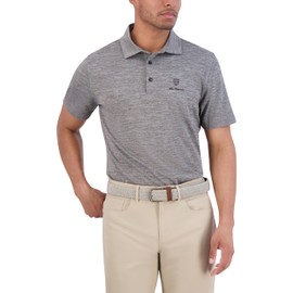 Ben Sherman Men's Performance Stetch Golf Shirts– Extra Soft Fabric, Moisture-Wicking, Odor Resistant, Charcoal, Large
