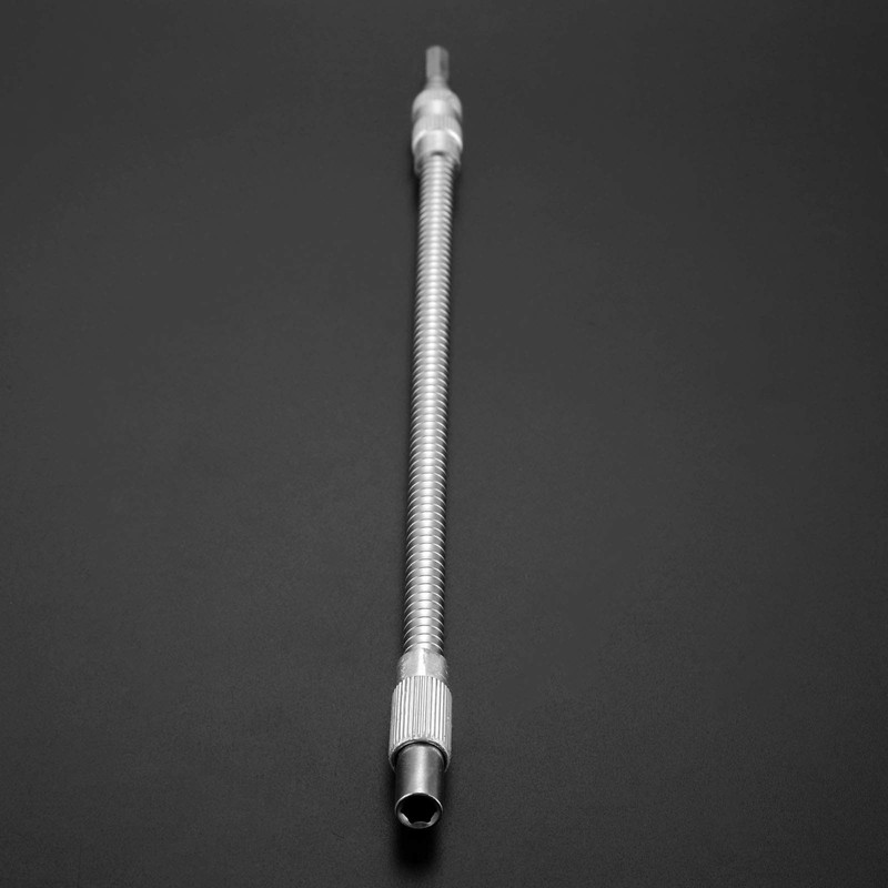 Flexible Shaft Electric Hex Driver Drill Durable Connection Holder Silver