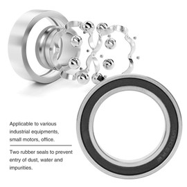 Deep Groove Ball Bearings 25 × 37 × 7 mm 6805-2RS High Speed Bearing Replacement for Motor Applications, Pack of 10