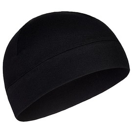 Enter the Complex® Cycling Hat Under Helmet, Men and Women, Cotton, Sleeping Cap, Running Hat, Thin Skull Cap, Headpiece, black