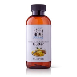 Happy Home Imitation Butter Bakery Emulsion Adds a Creamy, Rich, Buttery Flavor to Your Baking, Perfect for Cakes, Cookies, Frostings & More, No Alcohol, Certified Kosher, Made in USA, 4 Oz